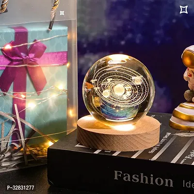 Stylish Crystal Ball Solar System Night Lamp