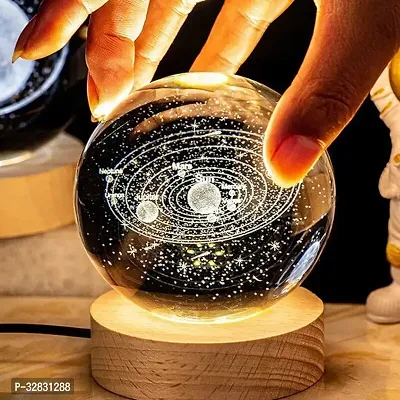 Stylish Crystal Ball Solar System Night Lamp