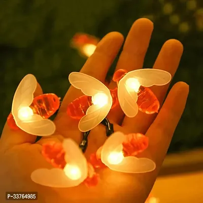 Honey Bee Serial String Light (16 Led, 3 Meters) Battery Powered Light, Waterproof Honeybee Lights for Home Decoration, Diwali, Christmas, Halloween (Warm White)-thumb2