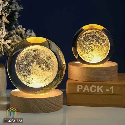 Stylish Crystal Ball Moon Night Lamp