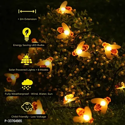 Honey Bee Serial String Light (16 Led, 3 Meters) Battery Powered Light, Waterproof Honeybee Lights for Home Decoration, Diwali, Christmas, Halloween (Warm White)-thumb4