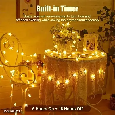 Decorative Star String LED Lights for Diwali Christmas Wedding - 3 Meter (1 pc, 15 Stars) Festive led Lights, Diwali Decorative Lights, led String Light-thumb5