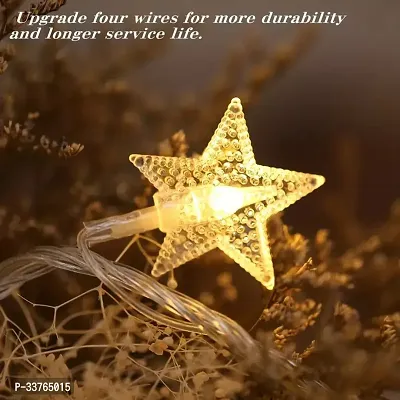 Decorative Star String LED Lights for Diwali Christmas Wedding - 3 Meter (1 pc, 15 Stars) Festive led Lights, Diwali Decorative Lights, led String Light-thumb2