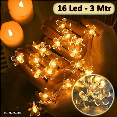 Flower Led String Light (1 Pc, 16 Flower, 3 Meters)