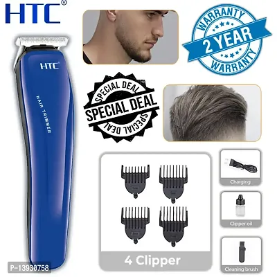 AZANIA  HTC AT-528 Rechargeable hair Trimmer for men with T shape precision ( Blue )-thumb0