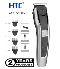 AZANIA  New H T C AT-538 Rechargeable Hair Beard Trimmer for Men 75 Minutes Run Time with T Shape Precision Stainless Steel Sharp Blade Beard Shaver Upto Length 0.5 to 7 mm, Black-thumb3