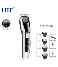 AZANIA New H T C AT-538 Rechargeable Hair Beard Trimmer for Men 75 Minutes Run Time with T Shape Precision Stainless Steel Sharp Blade Beard Shaver Upto Length 0.5 to 7 mm, Black-thumb3