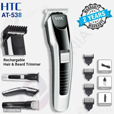 AZANIA AT-538 Electric Hair trimmer for men Clipper Shaver Rechargeable Hair Machine adjustable for men Beard Hair Trimmer, beard trimmers for men, beard trimmer for men with 4 combs (Black)