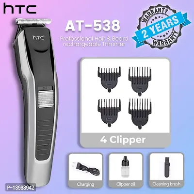 AZAINA AT-538 Professional Cordless Rechargeable Clipper Shaver Rechargeable Hair Machine adjustable for men Beard Hair Trimmer, beard trimmers for men, beard trimmer for men with 4 combs-thumb0