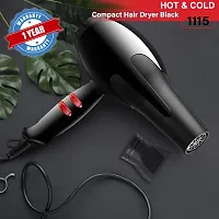 Men And Womenprofessional Stylish Hair Dryer With 2 Speed And 2 Heat Setting 1 Concentrator Nozzle And Hanging Loop 2888 1500 Watts Black Hair Styling Others-thumb2