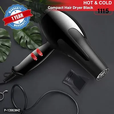 Men And Womenprofessional Stylish Hair Dryer With 2 Speed And 2 Heat Setting 1 Concentrator Nozzle And Hanging Loop 2888 1500 Watts Black Hair Styling Others-thumb3