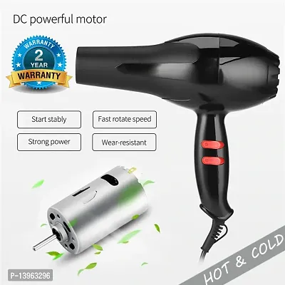 Azania Men And Womenprofessional Stylish Hair Dryer With 2 Speed And 2 Heat Setting 1 Concentrator Nozzle And Hanging Loop 2888 1500 Watts Black Brand Nirvani Hair Styling Others-thumb2