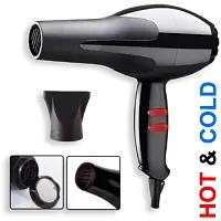 Azania Men And Womenprofessional Stylish Hair Dryer With 2 Speed And 2 Heat Setting 1 Concentrator Nozzle And Hanging Loop 2888 1500 Watts Black Brand Nirvani Hair Styling Others-thumb3