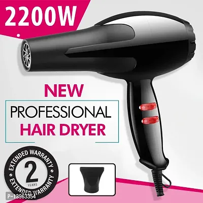 AZANIA 1800W Professional Hot and Cold Hair Dryers with 2 Switch speed setting And Thin Styling Nozzle,Diffuser, Hair Dryer, Hair Dryer For Men, Hair Dryer For Women(HAIR DRYER)-thumb0