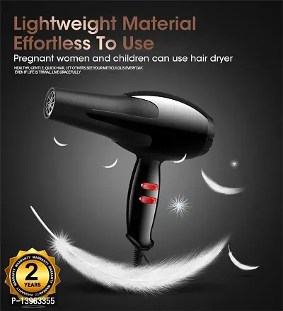 AZANIA 1800W Hair Dryer For Silki Shine Hair | Natural Air NV-6130 Professional Hair Dryer For Men And Women With 2 Speed And 2 Heat Setting Removable Filter (Multi Color)-thumb2