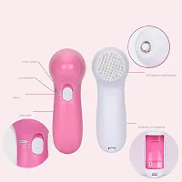 AZANIA 5 in 1 Portable Electric Facial Cleaner Battery Powered Multifunction Massager, Face Massager, Facial Machine, Beauty Massager, Facial Massager For Women (Multi Color)-thumb4