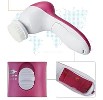 AZANIA 5 in 1 Face Facial Exfoliator Electric Handheld Massage Machine Care  Cleansing Cleanser Massager Kit for Smoothing Body Relaxation Beauty Skin Cleaner facial massager machine Face (Multi)-thumb4