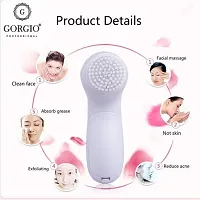 AZANIA 5 in 1 Portable Electric Facial Cleaner Battery Powered Multifunction Massager, Face Massager, Facial Machine, Beauty Massager, Facial Massager For Women (Multi Color)-thumb4