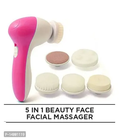 AZANIA 5-In-1 Smoothing Body Face Beauty Care Facial Massager, White-thumb5