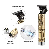Professional Hair Clipper Adjustable Blade Clipper Shaver For Men Retro Oil Head Close Cut Trimming Machine 1200 Mah Battery Hair Removal Trimmers-thumb1