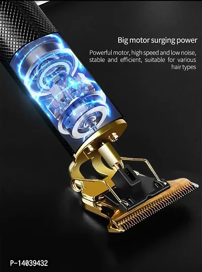 Professional Hair Clipper Adjustable Blade Clipper Shaver For Men Retro Oil Head Close Cut Trimming Machine 1200 Mah Battery Hair Removal Trimmers-thumb3