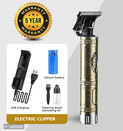 Professional Hair Clipper Adjustable Blade Clipper Shaver For Men Retro Oil Head Close Cut Trimming Machine 1200 Mah Battery Hair Removal Trimmers