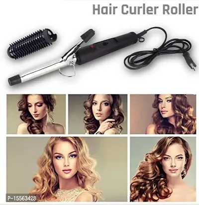 AZANIA Women Lady ProfessionalCeramic Anti-Static Curl Curling Make Travel Hair Curler Curling Iron Rod Anti-scald Curling Wand Waver Maker Roller Styling Tool 15W ( 1 Year Warranty )471B-thumb3