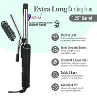 AZANIA Women Lady ProfessionalCeramic Anti-Static Curl Curling Make Travel Hair Curler Curling Iron Rod Anti-scald Curling Wand Waver Maker Roller Styling Tool 15W ( 1 Year Warranty )471B-thumb3