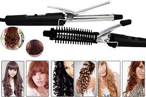 AZANIA Women Lady ProfessionalCeramic Anti-Static Curl Curling Make Travel Hair Curler Curling Iron Rod Anti-scald Curling Wand Waver Maker Roller Styling Tool 15W ( 1 Year Warranty )471B-thumb4