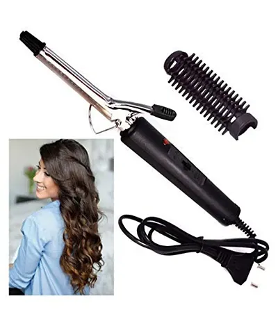 Women Lady Professional Ceramic Anti-Static Curl Curling Make Travel Hair Curler Curling Iron Rod Anti-scald Curling Wand Waver Maker Roller Styling Tool 15W ( 1 Year Warranty )471B