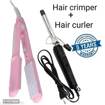 Combo of - Hair crimper and Hair Curler-thumb0