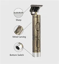 AZANIA Golden trimmer for men and women, Buddha dragon style T shape hair trimming zero gapped adjustable clipper, professional haircut and shave, metal body with cordless rechargeablle (Dragon)-thumb2