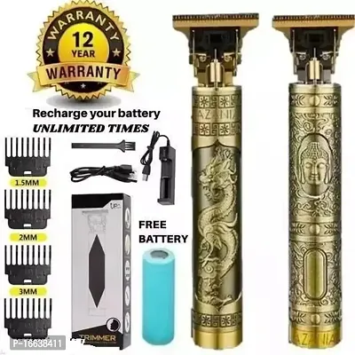 AZANIA Golden Buddha Trimmer, Trimmer, Cutting Trimmer, Cordless Electric Rechargeable Grooming Kit, Barber Haircut Trimmer-thumb0