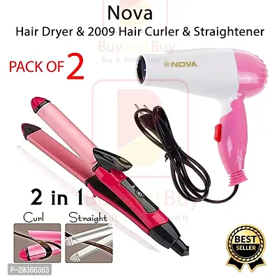 AZANIA Hair Curler for Women - Curling Iron - Ceramic Coated Plates - LED Temperature Display - For all Types of Hair-thumb0