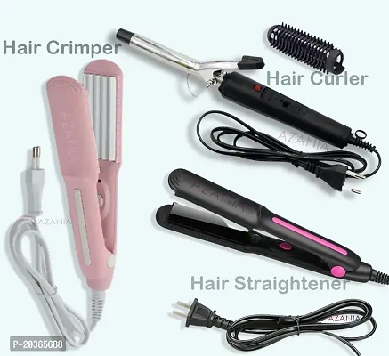 Hair Tong Curler for Women with 25mm Fast Heating Tourmaline Infused Barrel Rod for Hair Curling | Professional Hair Curling Tong machine - Black-thumb0