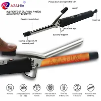 AZANIA Hair Curler 1.8M Swivel Cord 25MM Barrel, Rod, Tong, Tourmaline Infused Ceramic Coated Plates, Cool Touch Tip, Fast Heating, For Women, Long and Short Hair Curling, Styling, Black (LLPCW14)-thumb3