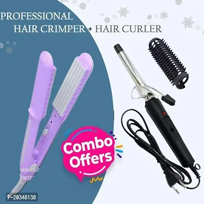 AZANIA Hair Curler with 25MM Barrel, Rod, Tong, Tourmaline Infused Ceramic Coated Plates, Cool Touch Tip, Fast Heating, for Women, Long and Short Hair...