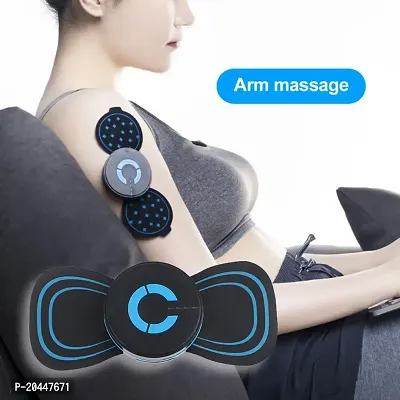 AZANIA  Full Body Mini Butterfly TENS Massager with 8 Modes, 19 Levels Electric Rechargeable Portable EMS Patch for Shoulder, Neck, Arms, Legs, Neck, Men/Women-thumb0