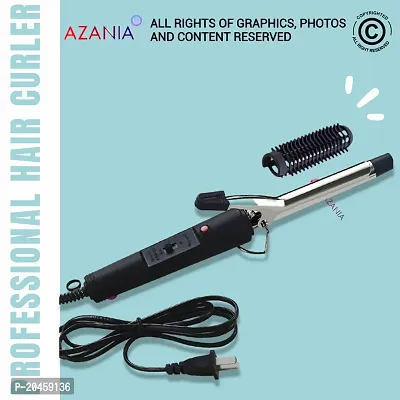 AZANIA professional Hair Straightner Crimper - Styler with Temperature Adjustment (Black)-thumb0