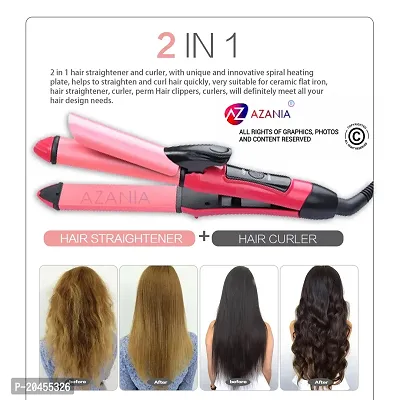 AZANIA  Hair Straightener with SilkProtect Technology. Straighten with Instant Shine. Suitable for Dense Thick Hair-thumb0