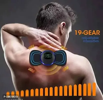 Massage Gun Touchscreen Display | True Percussion Large Torque motor | 3300 strokes per min | 6 Heads for whole body | Deep tissue percussion body massager machine-thumb3