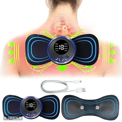 AZANIA Massager, Handheld With 6 Massage Heads, 5 Speed, For Deep Tissue Massage, Body Relaxation And Pain Relief (Black)-thumb0