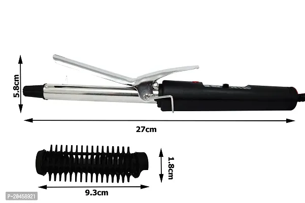 AZANIA Hair Straightener Brush with CareEnhance Technology - ThermoProtect I Keratin Ceramic Bristles I Triple Bristle Design I Naturally Straight Hair in 5 mins-thumb3