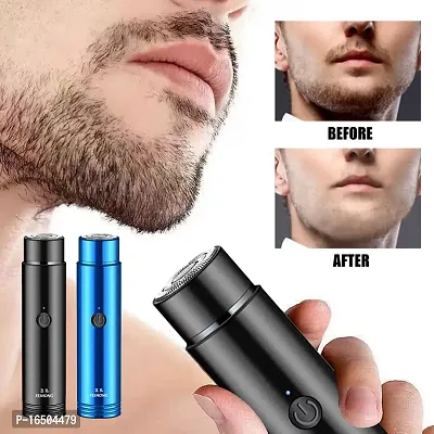 Mini-Shave Portable Electric Shaver, 2023 New Upgrade Mini Electric Razor Shavers for Men, Rechargeable Shaver Easy One-Button Use Suitable for Home,Car,Travel Christmas Gifts-thumb5
