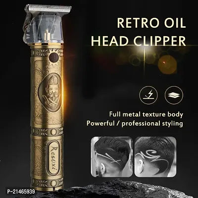 Face, Head and Body - All-in-one Trimmer for Men Self Sharpening Stainless Steel Blades, No Oil Needed, 60 Mins Run Time