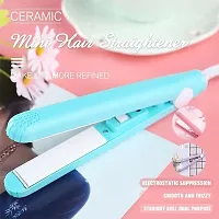 Mini Professional Portable Hair Straightener | Temperature Control Flat Iron Pressing Machine | With Plastic Storage box | Multicolor-thumb1