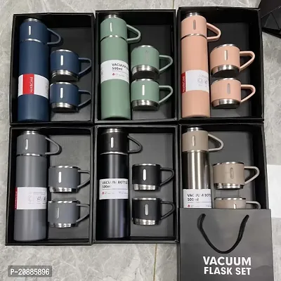 AZANIA Stainless Steel Vacuum Insulated Water ISI Certified Flask, 900 ml, Black | BPA-Free  Eco-Friendly-thumb4