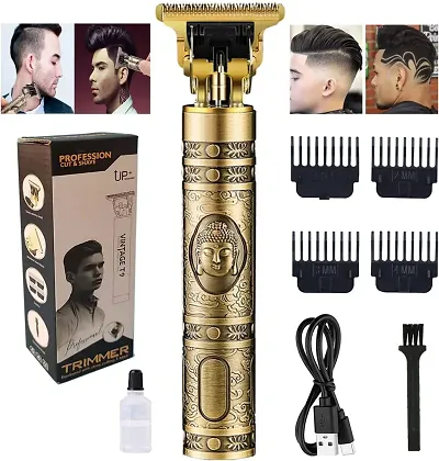 Premium Gold Metal Hair Trimmer, Drag/ Beard Trimmer Combo For Men