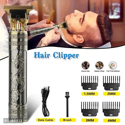 Professional Hair Clipper Adjustable Blade Clipper Shaver For Men Retro Oil Head Close Cut Trimming Machine 1200 Mah Battery Dargon Hair Removal Trimmers
