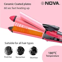 AZANIA Hair Curler for Women with Ceramic Coated Barrel  Quick Heat Up, VHCH-07, Black-thumb3